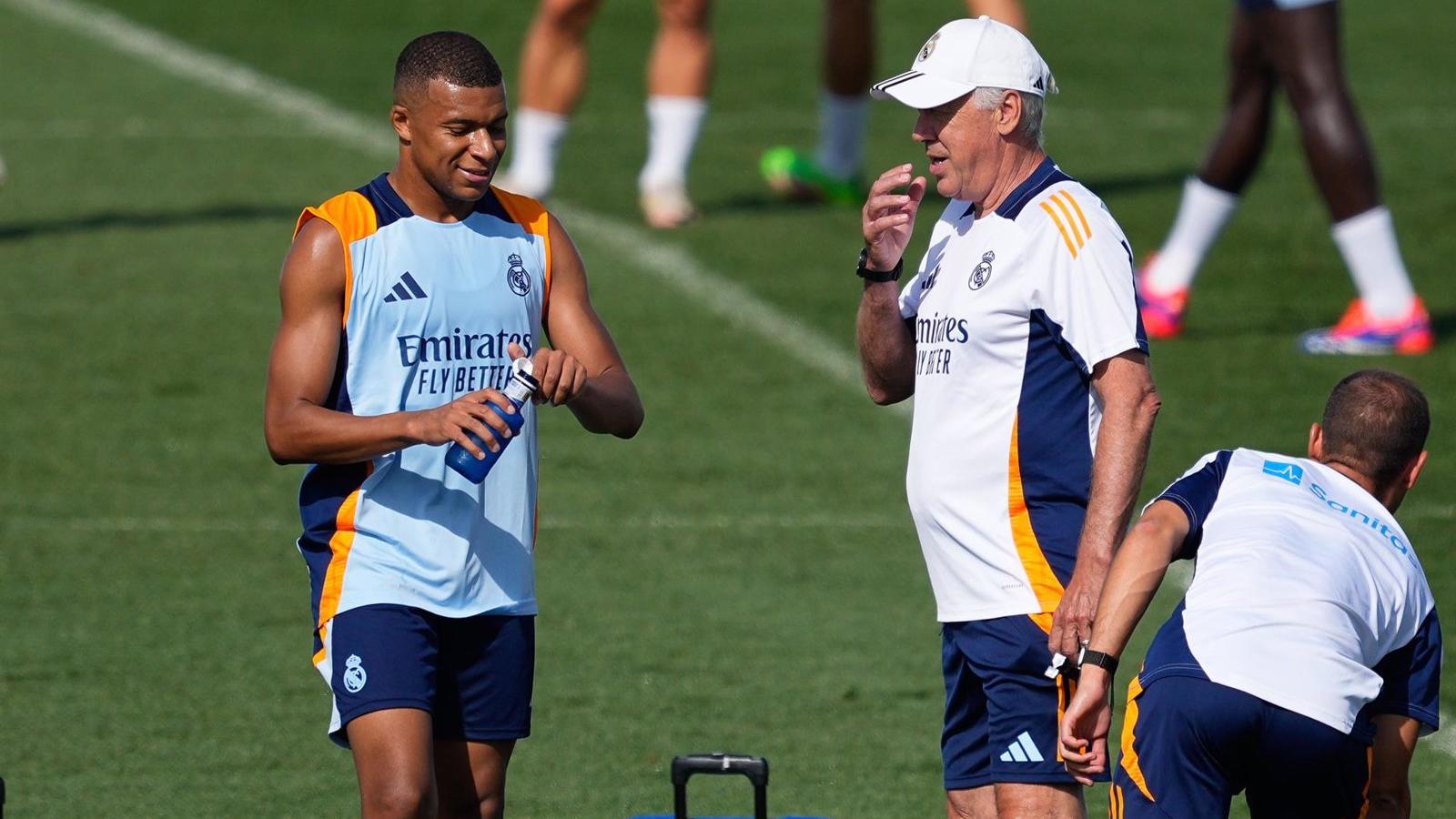 Ancelotti confirma la recuperación de Mbappé y su posible titularidad en Champions