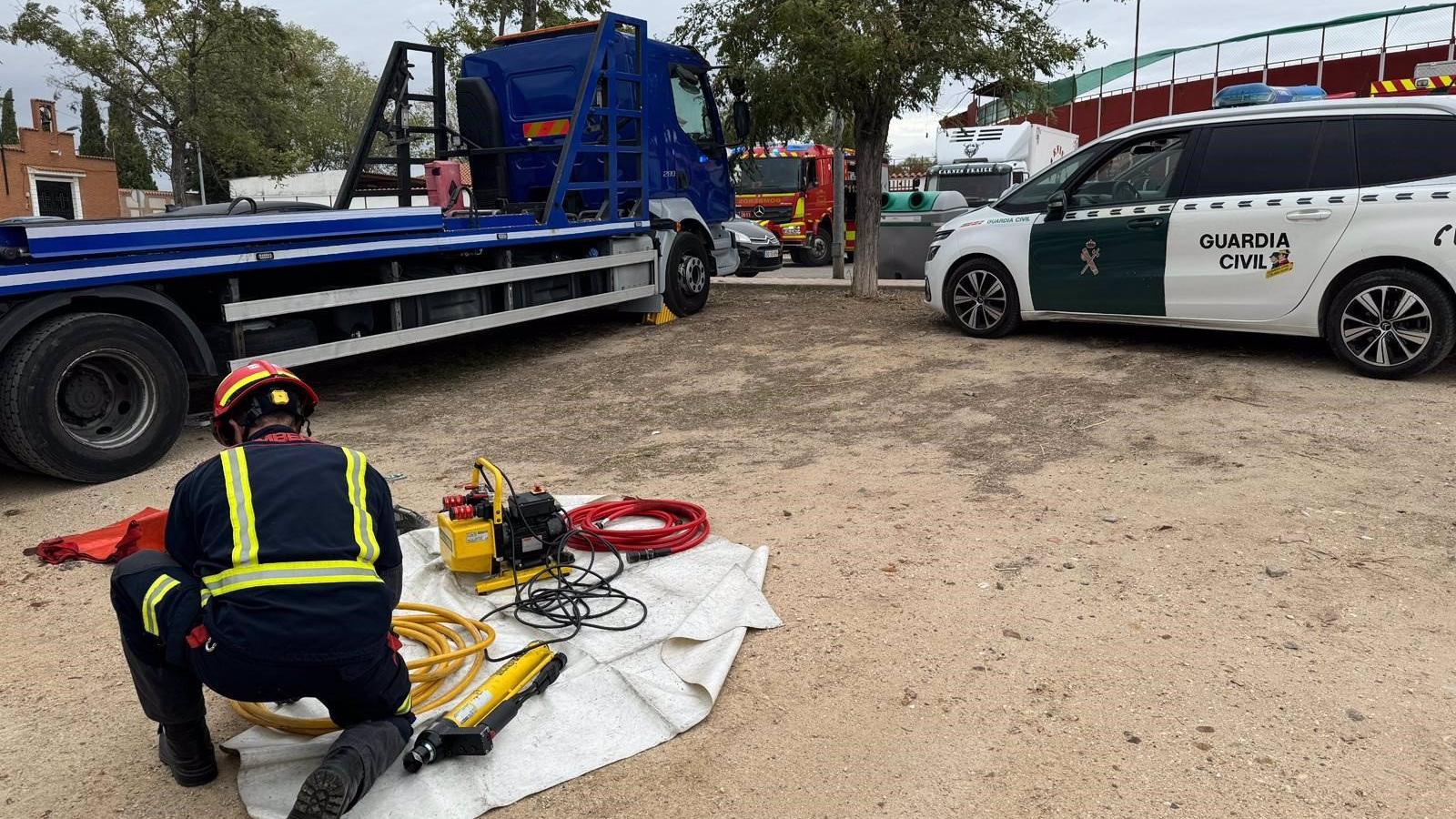 Fallece un trabajador aplastado por una grúa en Mejorada del Campo