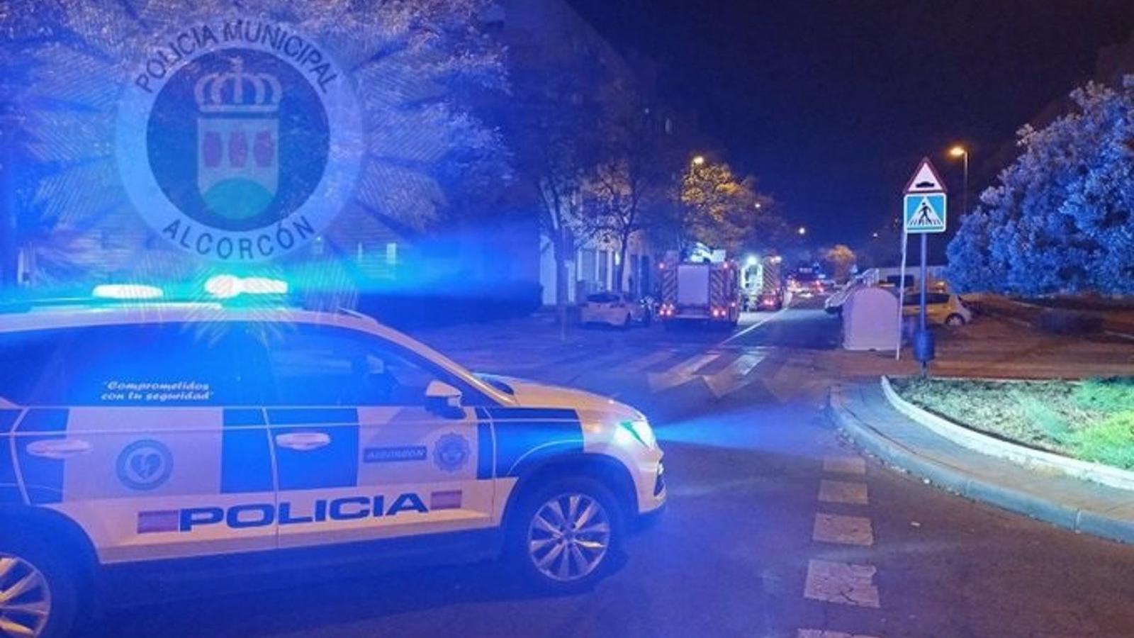 Un incendio en Alcorcón deja tres afectados por inhalación de humo