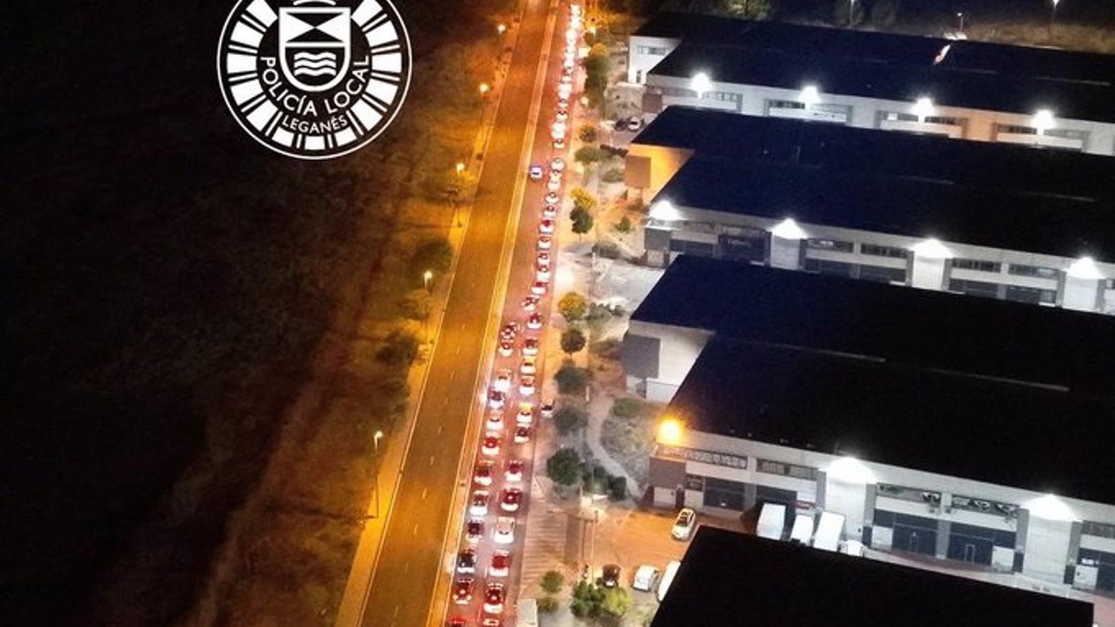 La Policía Local disuelve una concentración no autorizada de coches tuneados en Leganés