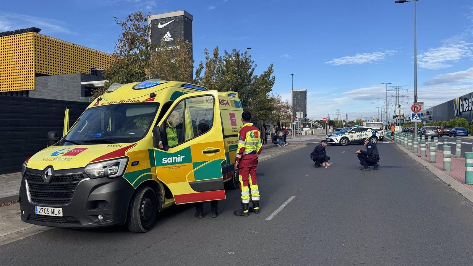 Una joven de 20 años, herida grave tras ser atropellada en San Sebastián de los Reyes