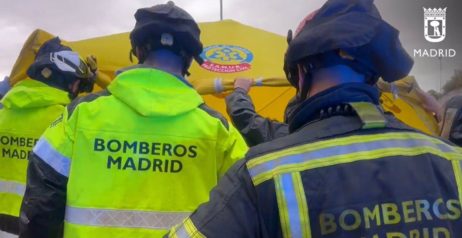 Las lluvias provocan 15 intervenciones de los Bomberos de Madrid