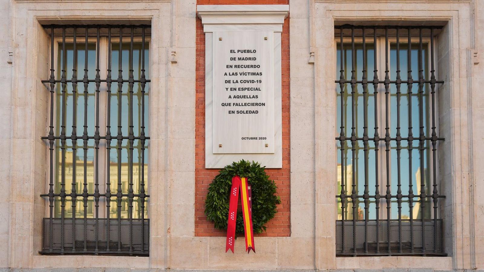 La Real Casa de Correos acoge un nuevo homenaje a los fallecidos por Covid-19