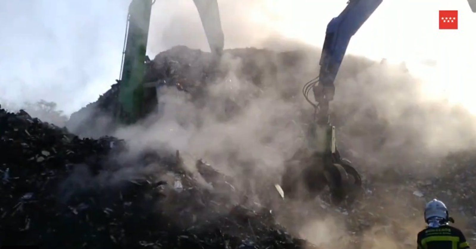 Controlan un incendio de chatarra en Aranjuez sin causar heridos