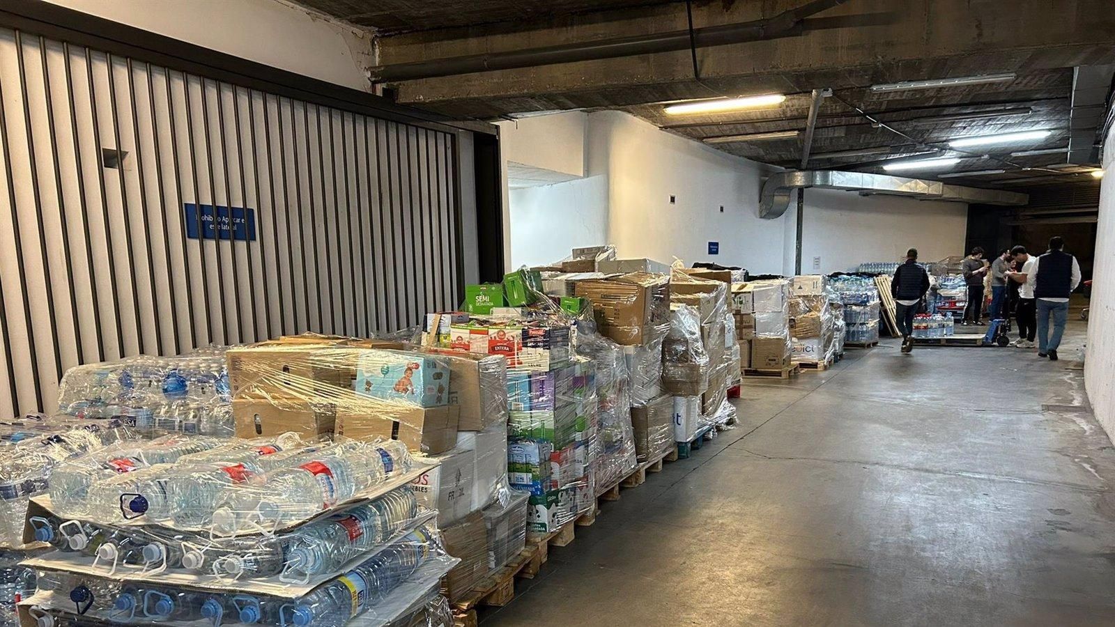 Pozuelo recoge en tres días 60 toneladas de ayuda para los afectados por la DANA