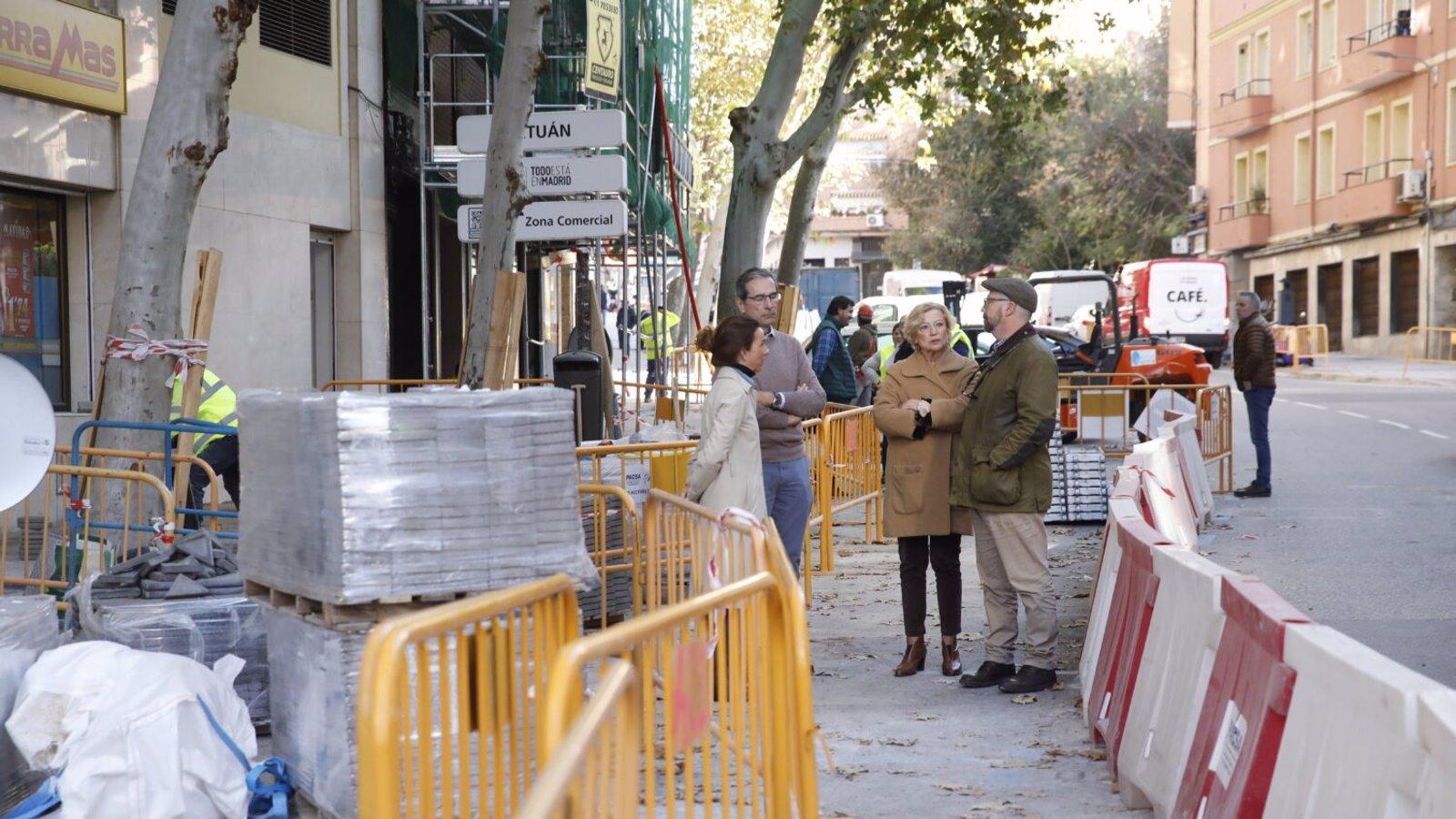 El Ayuntamiento remodela la calle Jerónima Llorente en Tetuán para ampliar espacio peatonal