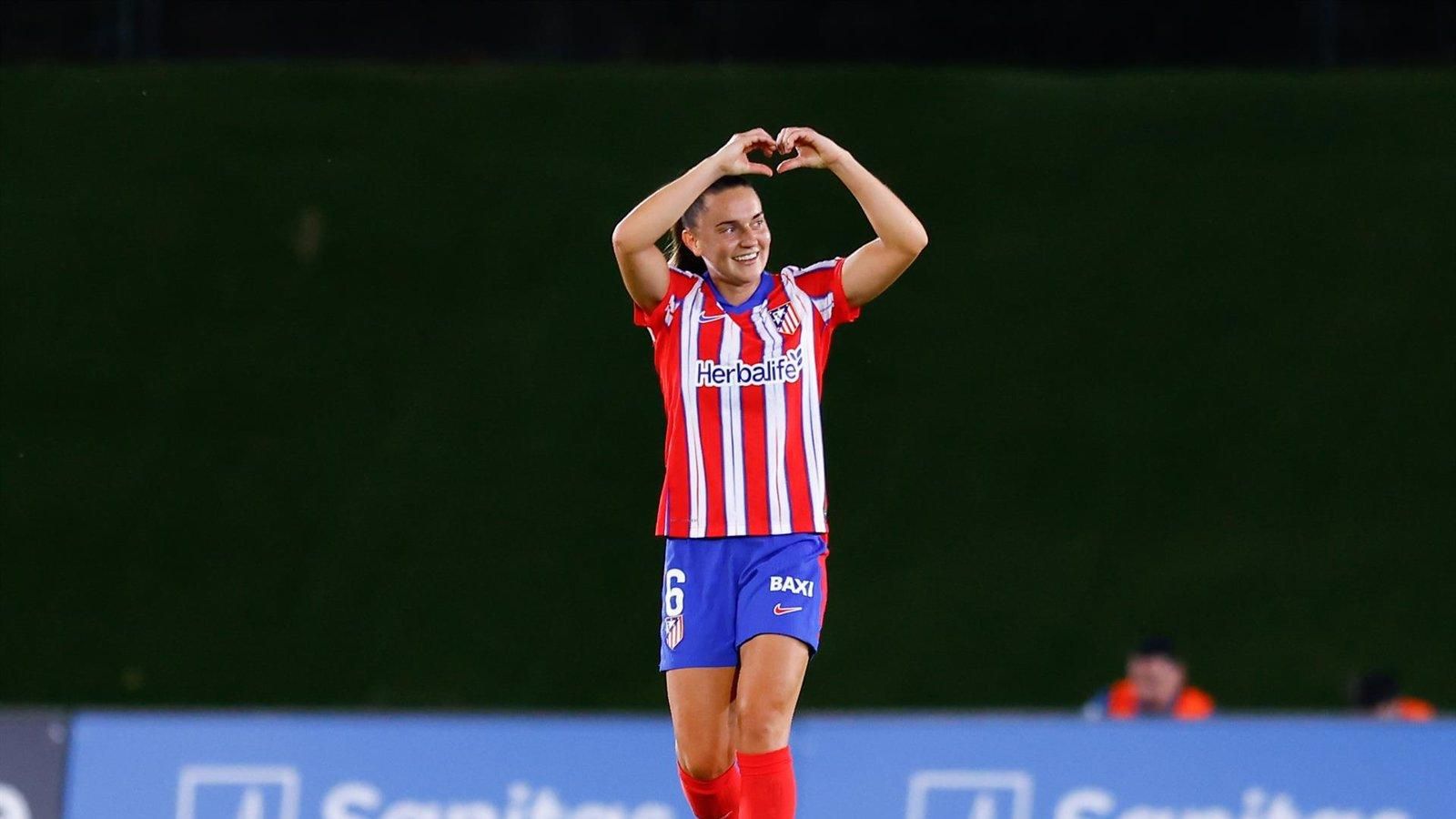 El Atlético se pone segundo en Liga F con un gol en el 93