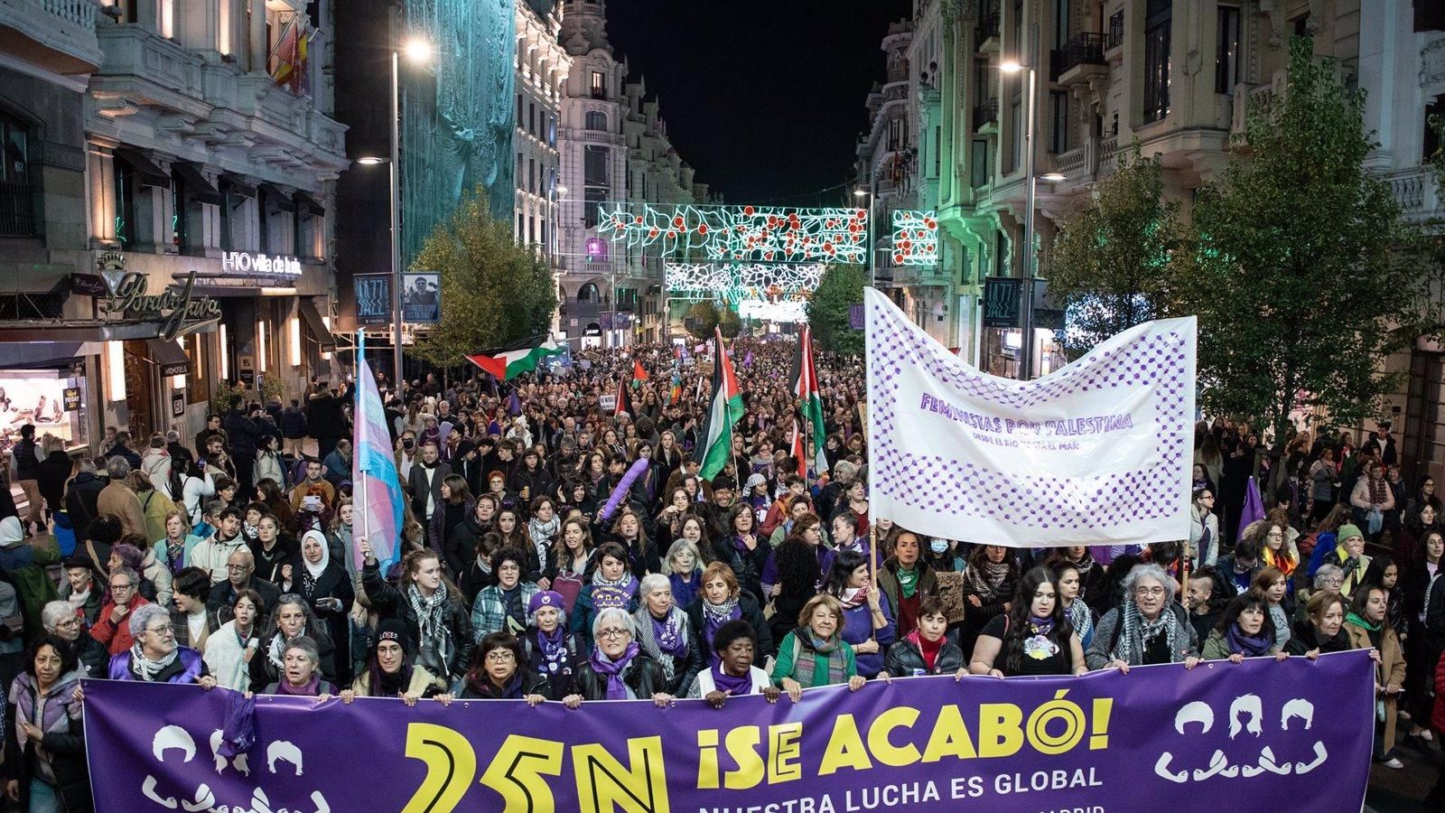 Un feminismo dividido vuelve a marchar separado en Madrid