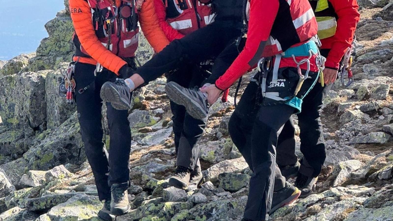 Rescatan a un joven herido en el tobillo en La Maliciosa, Guadarrama