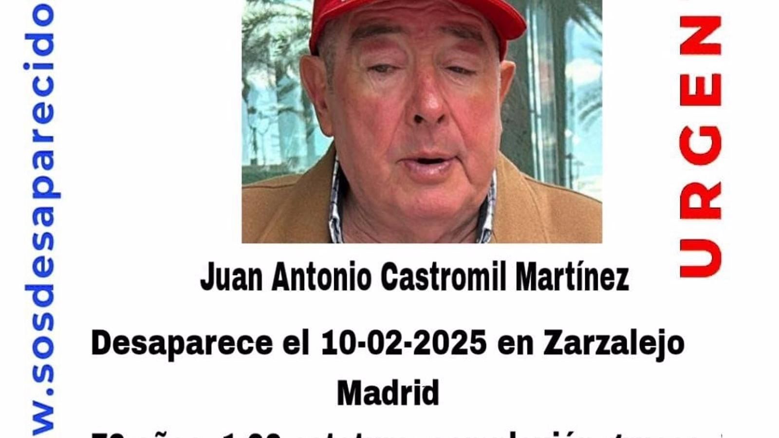 La Guardia Civil busca a un hombre de 72 años desaparecido en Zarzalejo
