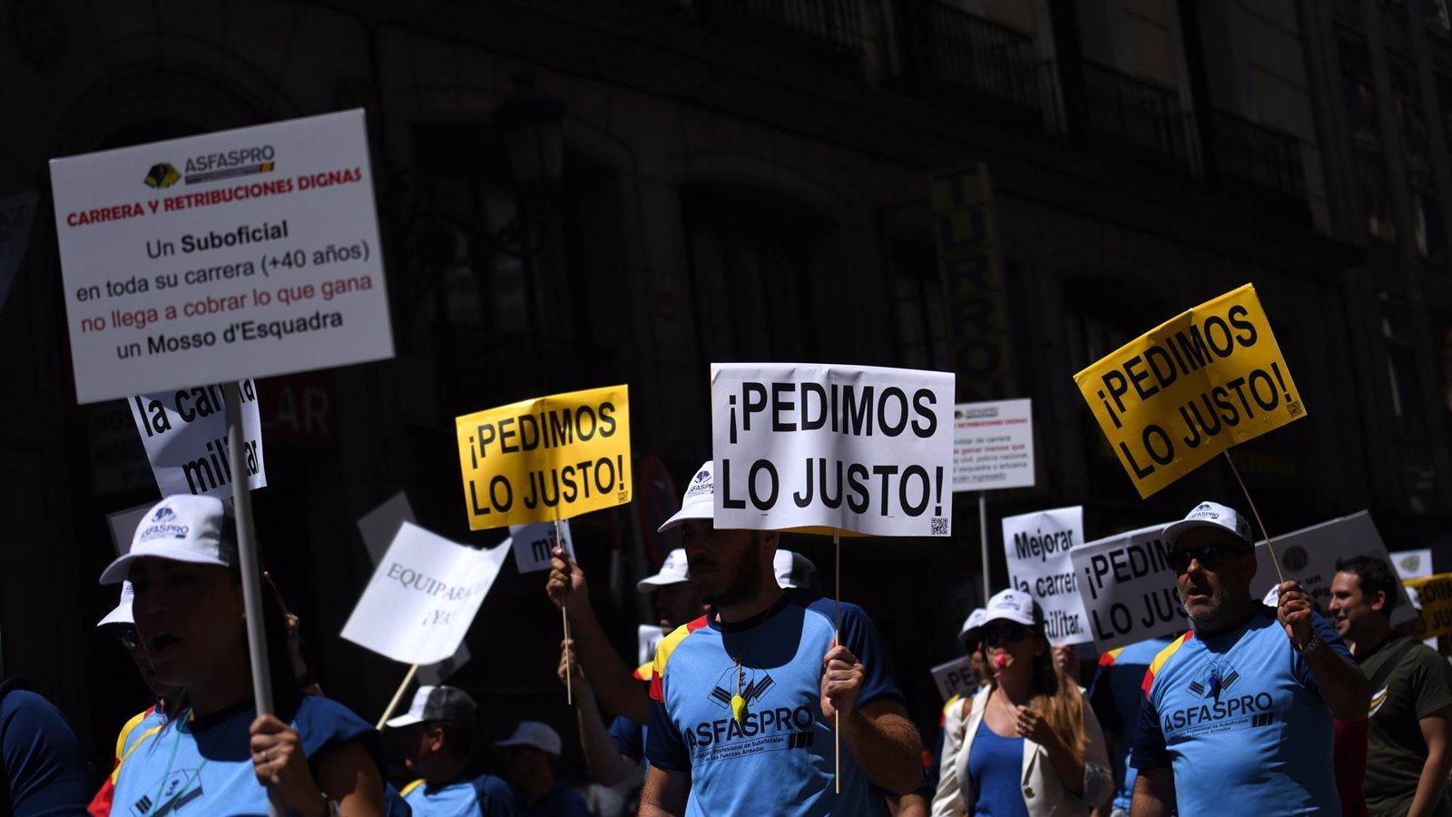 Los militares convocan una manifestación el 26 de abril en Madrid para exigir mejoras salariales y laborales