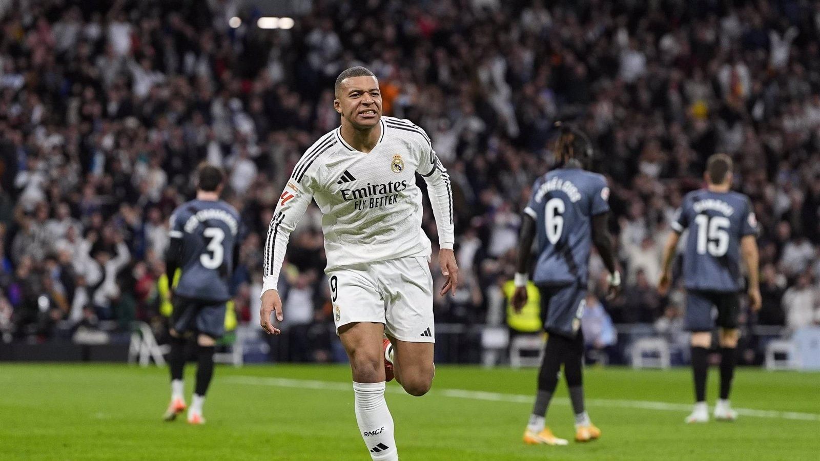 Victoria del Real Madrid ante el Rayo Vallecano con goles de Mbappé y Vinícius Júnior