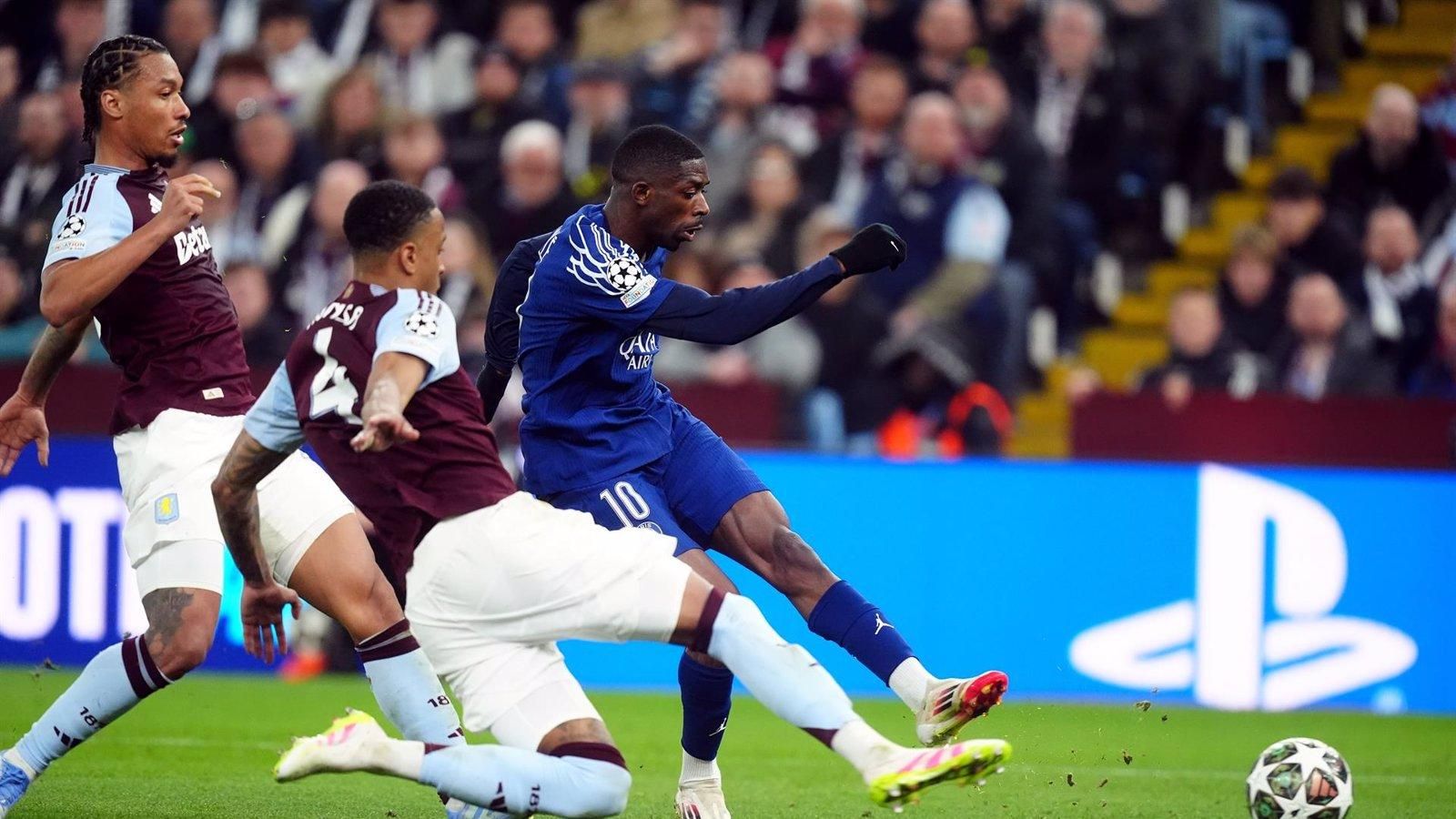 El Aston Villa se impone 3-2 al Paris Saint-Germain en un emocionante encuentro