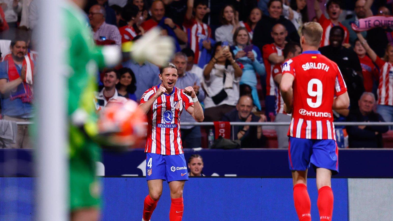 El Atlético de Madrid vence 3-0 al Rayo Vallecano