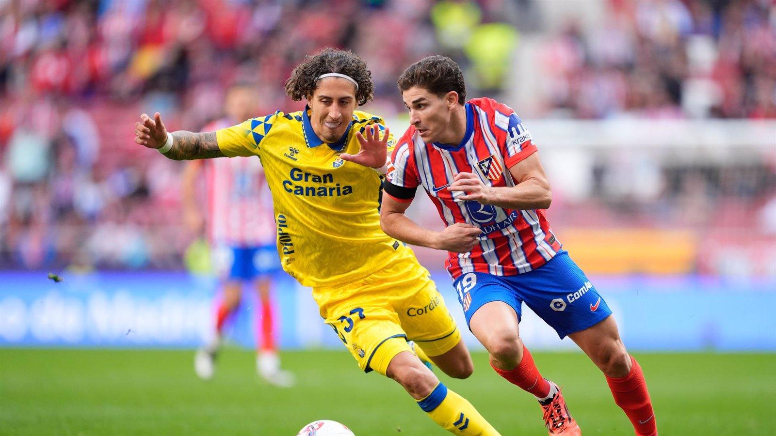 El Atlético de Madrid busca consolidar su posición ante la UD Las Palmas