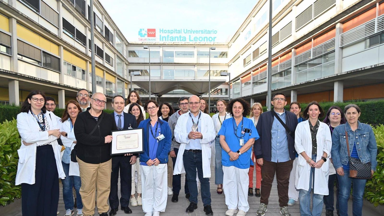 El Hospital Infanta Leonor, premiado por su compromiso con los pacientes con mieloma
