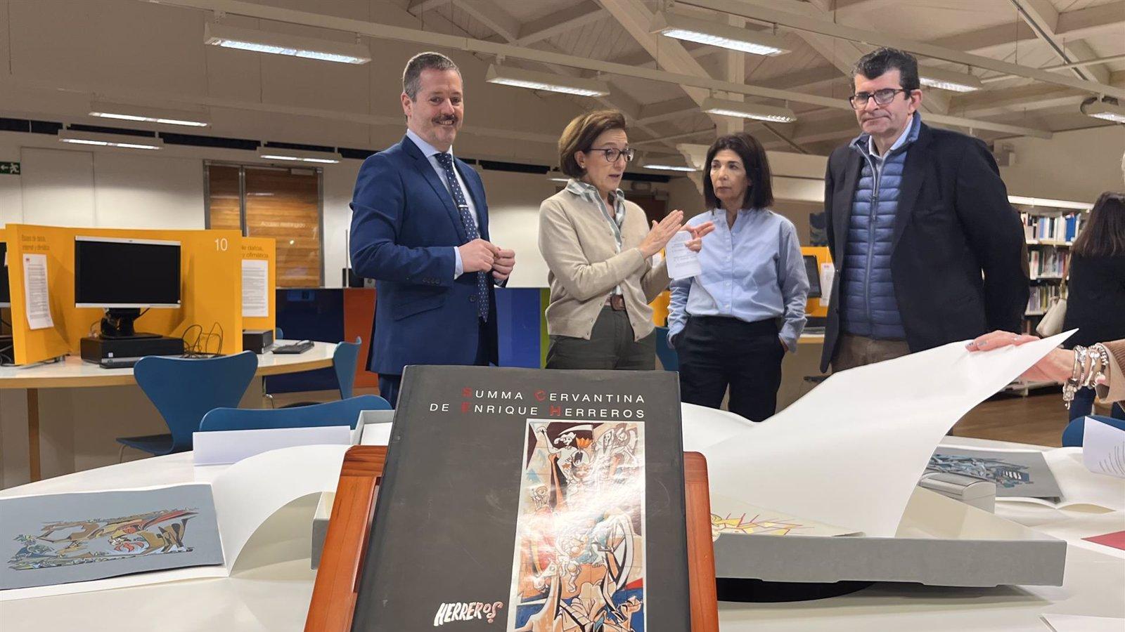 La Biblioteca Regional de Madrid enriquece su fondo cervantino con 242 ilustraciones de Enrique Herreros