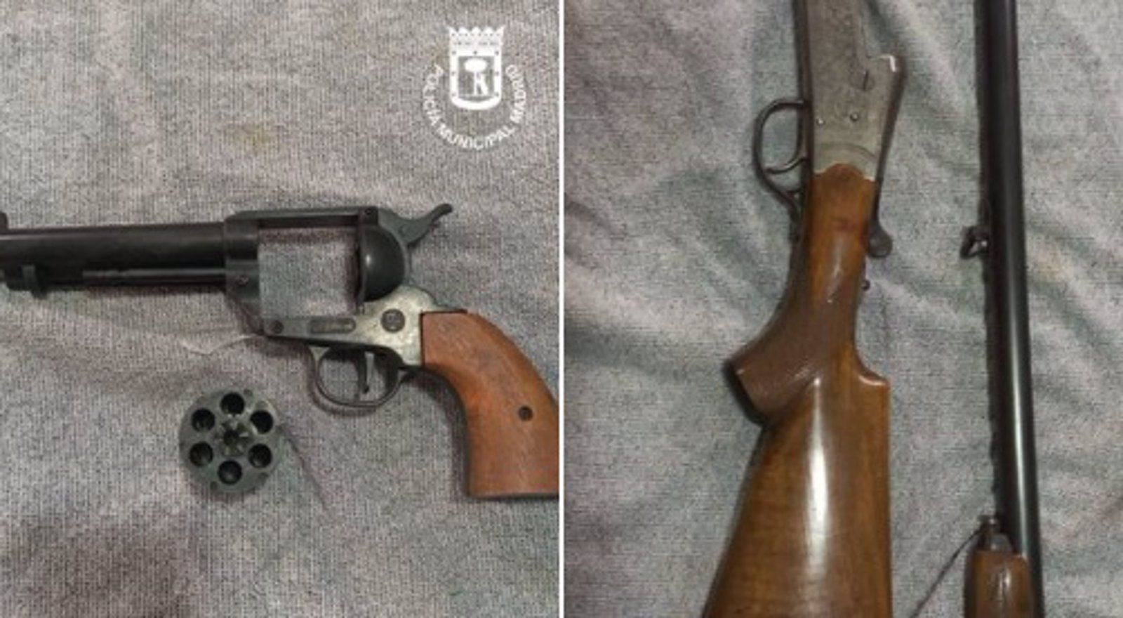 La Policía incauta dos armas de fuego en Usera tras una pelea doméstica
