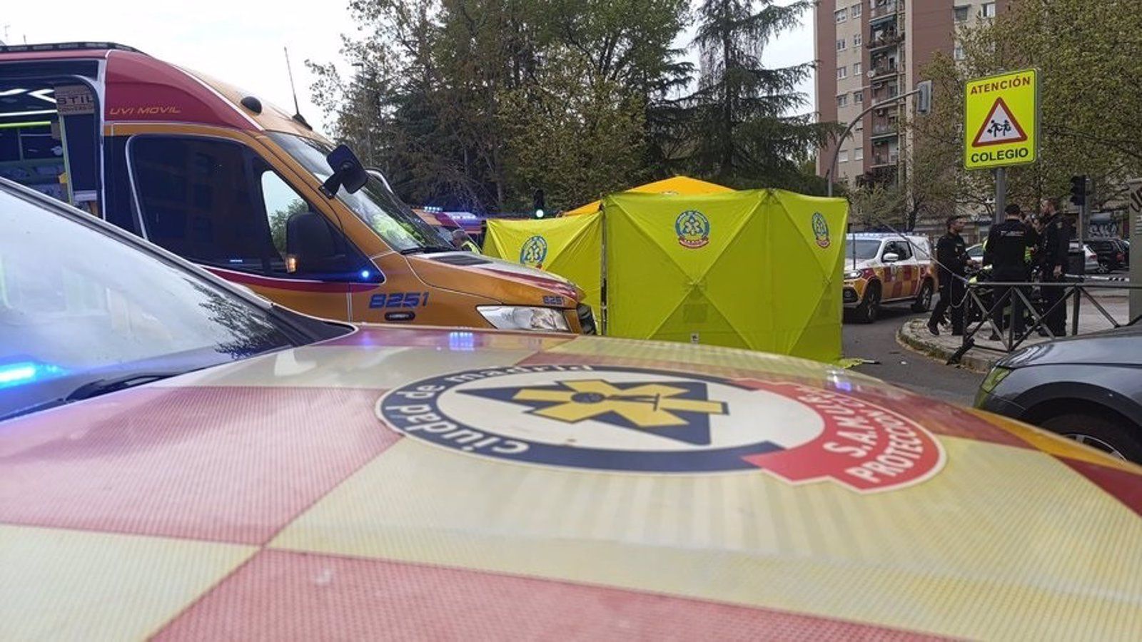 Fallece un motorista en colisión con un coche en la avenida de la Aviación