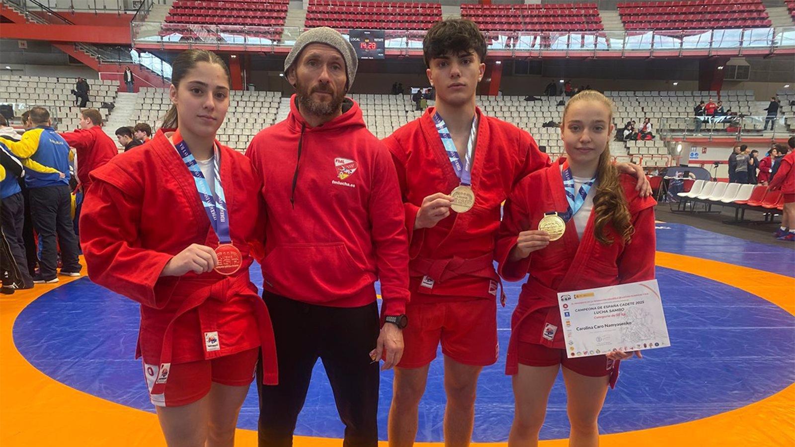 El Club de Lucha de Torrejón conquista tres medallas en el Campeonato de España de Sambo