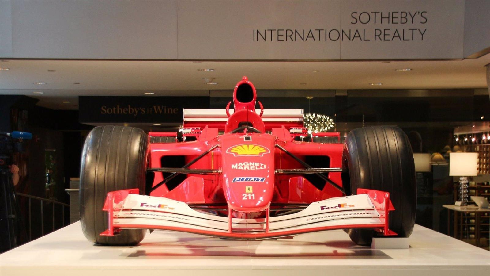 Subastan en Mónaco el Ferrari de Michael Schumacher de 2001 por casi 16 millones de euros