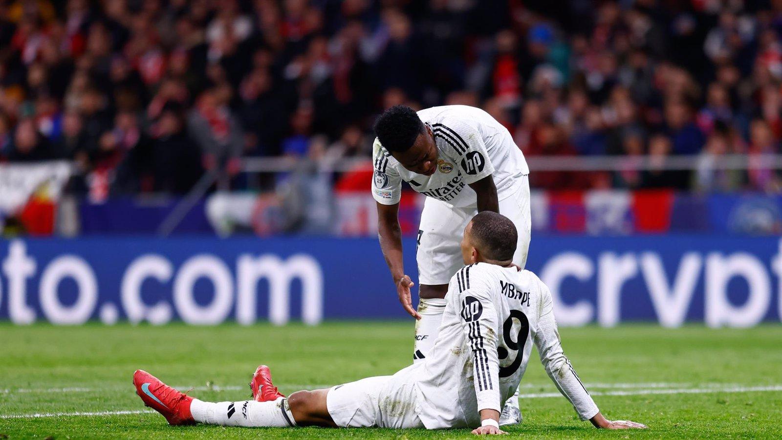 Mbappé sostiene la delantera del Real Madrid mientras que Vinícius, Bellingham y Rodrygo se desinflan