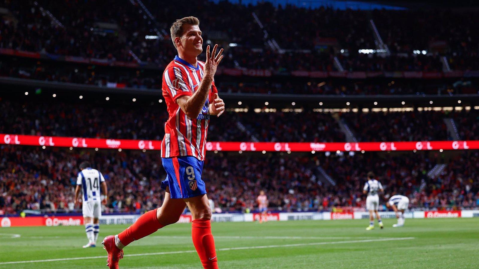 El Atlético de Madrid derrota a la Real Sociedad con un contundente 4-0 en el Wanda Metropolitano