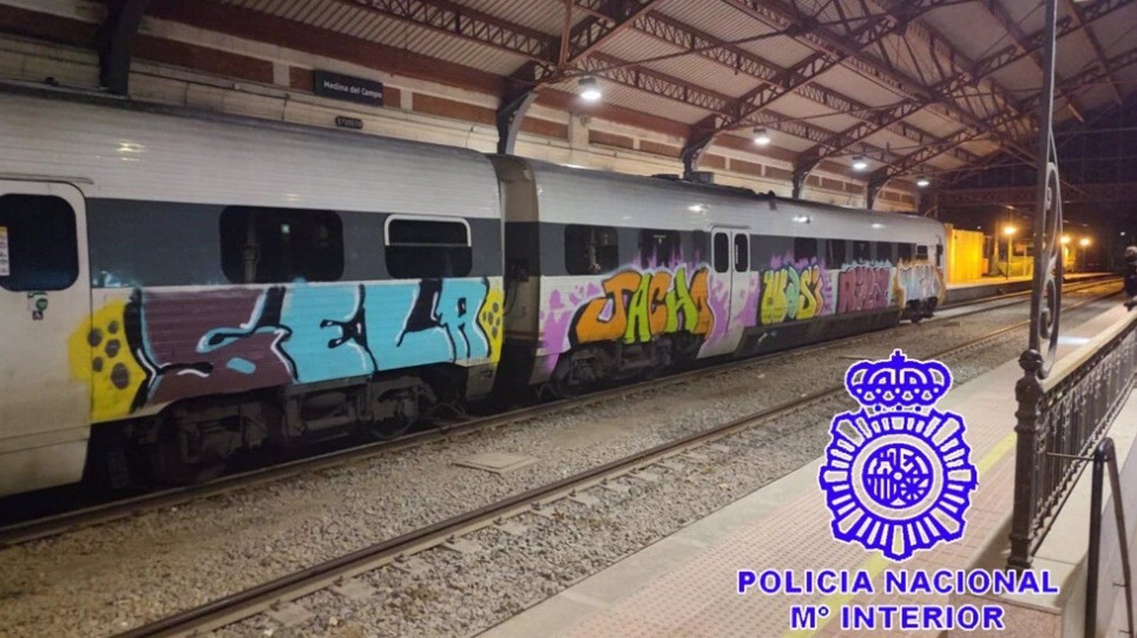 Operación en Madrid culmina con 18 detenidos por 287 grafitis en trenes