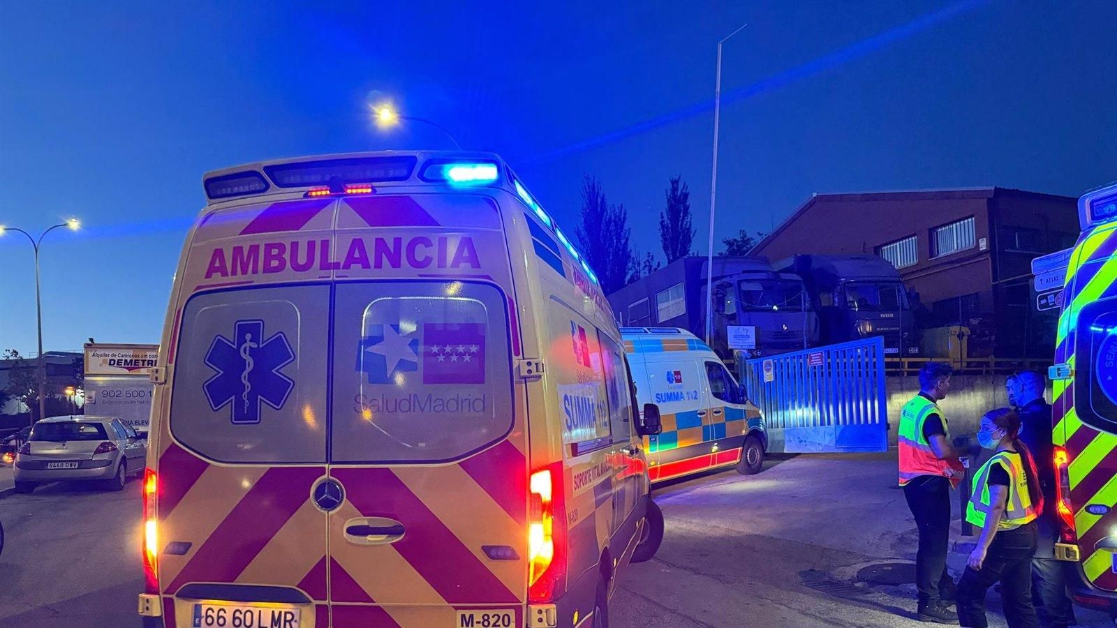 Un hombre en estado grave tras caer desde una altura de ocho metros mientras escalaba en Alcobendas