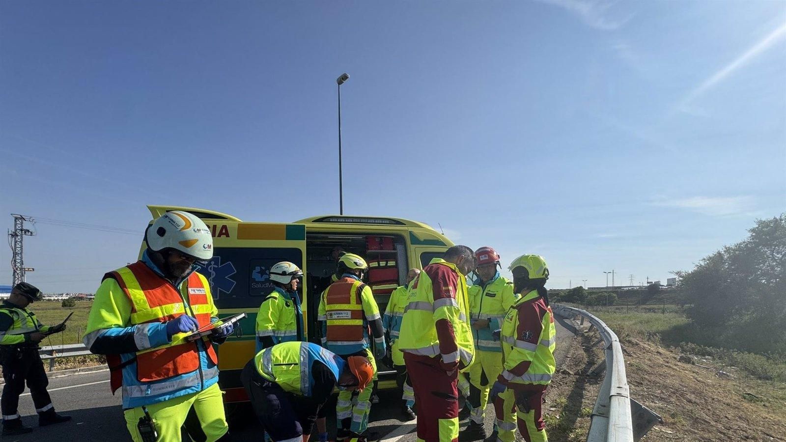 Fallece un conductor tras salir despedido en un accidente de tráfico en Alcorcón