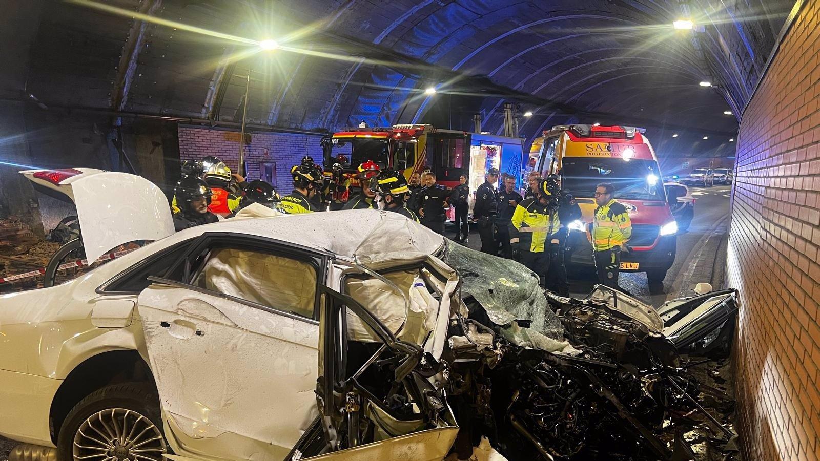 Fallece un hombre de 32 años tras un accidente de tráfico en el túnel de María de Molina