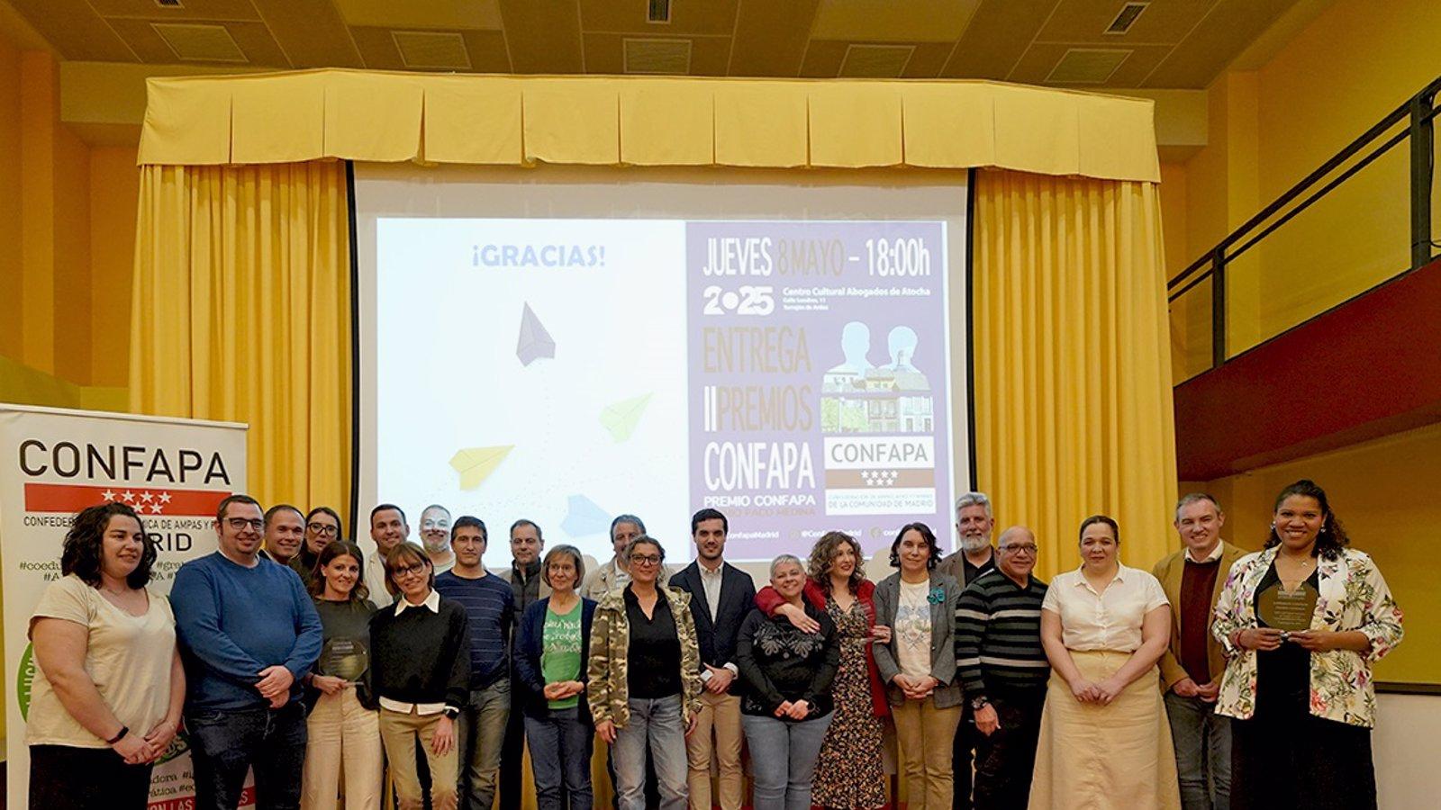 Torrejón reconoce a las AMPAS del CEIP Miguel Hernández y del CEIP Joaquín Blume con los II Premios CONFAPA