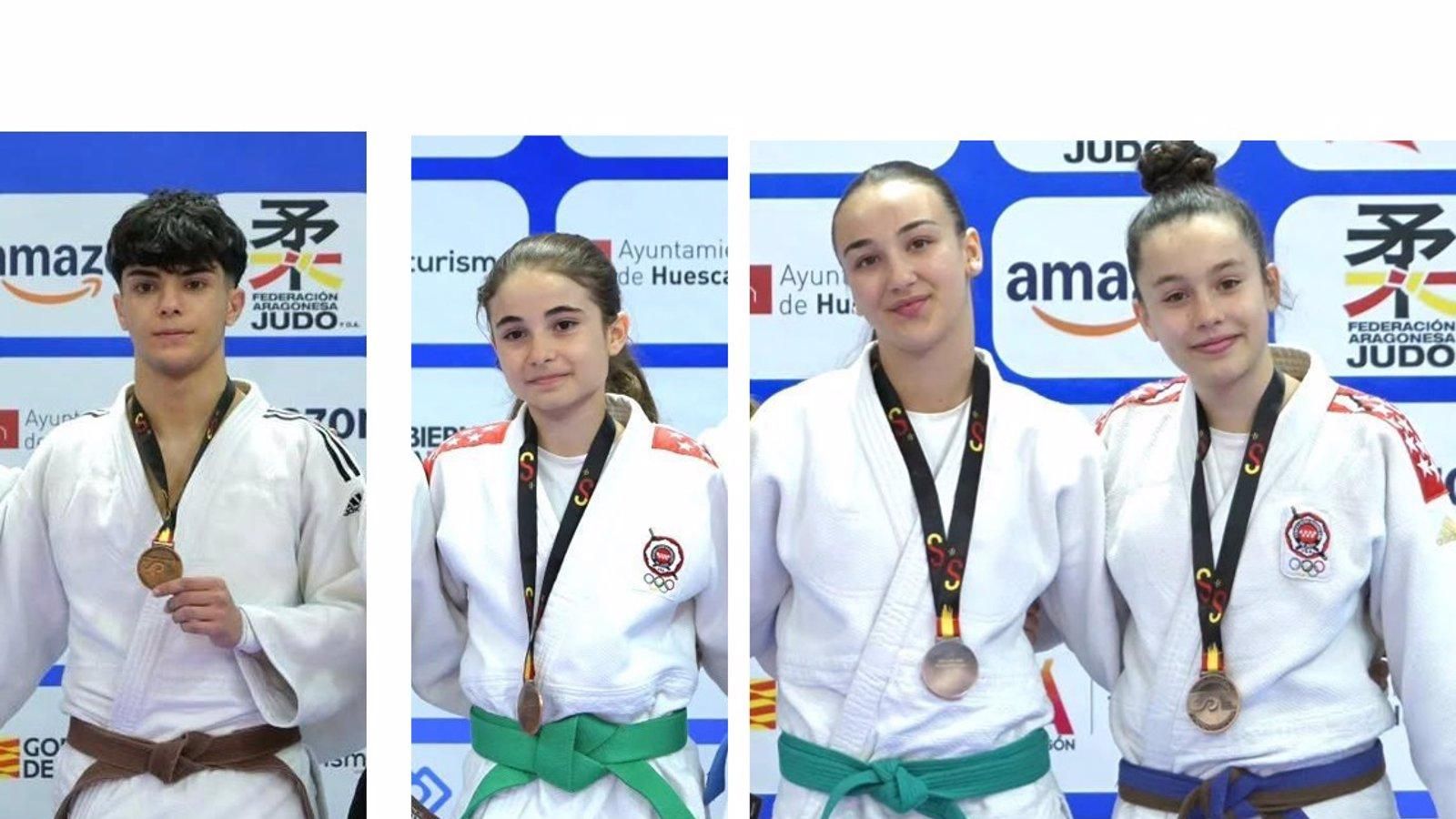 El Club Sakura de Torrejón consigue cuatro medallas en el Campeonato de España de judo infantil y cadete