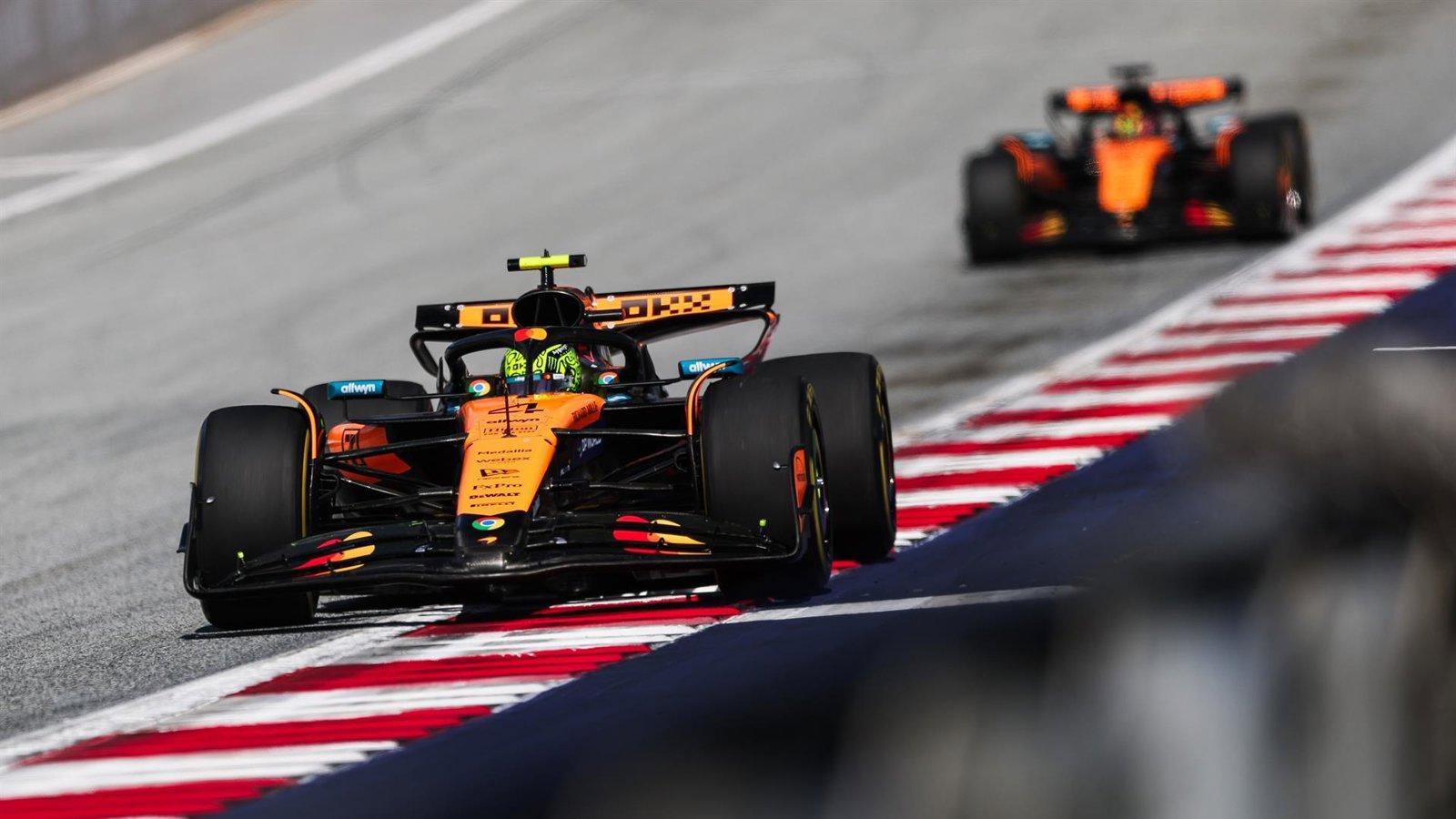 Lando Norris gana en Austria y Alonso acaba séptimo y Sainz no toma la salida