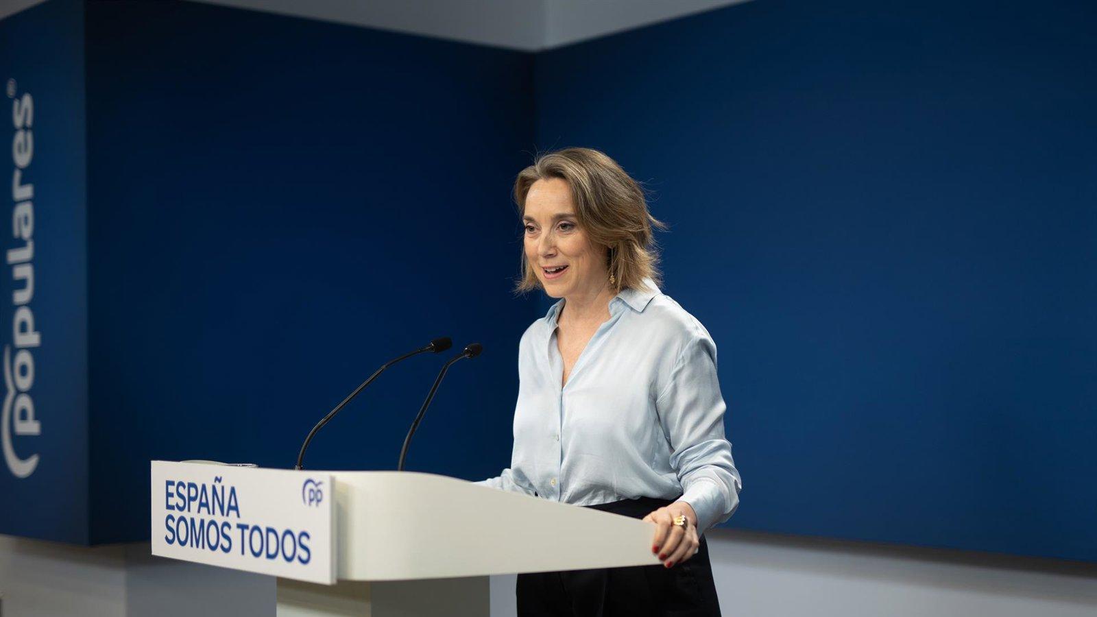 Cuca Gamarra deja la secretaría general del PP pero seguirá en el equipo de Feijóo