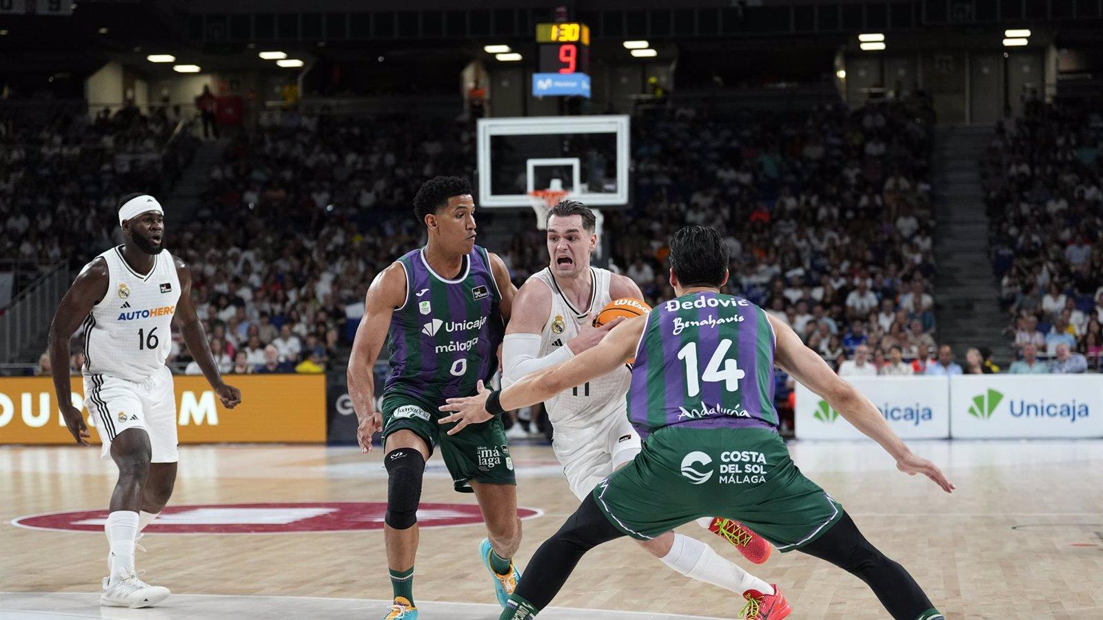 El Real Madrid elimina al Unicaja y jugará la final de la Liga Endesa ante el Valencia Basket