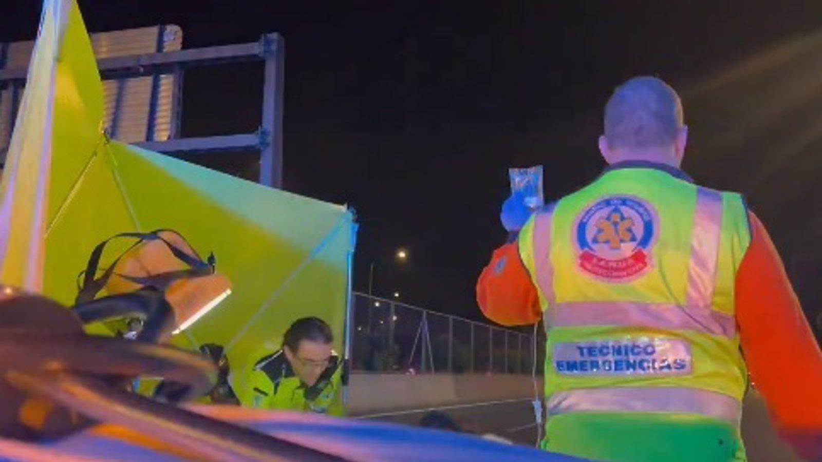 Un accidente de moto en la M-30, cerca de Méndez Álvaro, deja un herido grave