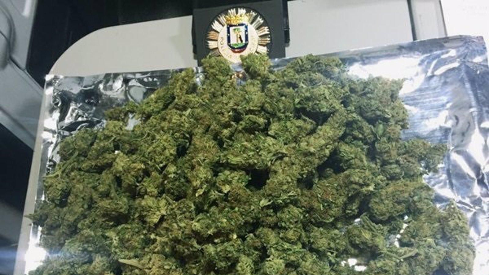 La Policía detiene en la Cañada Real a dos individuos con 15 kilos de marihuana en el coche