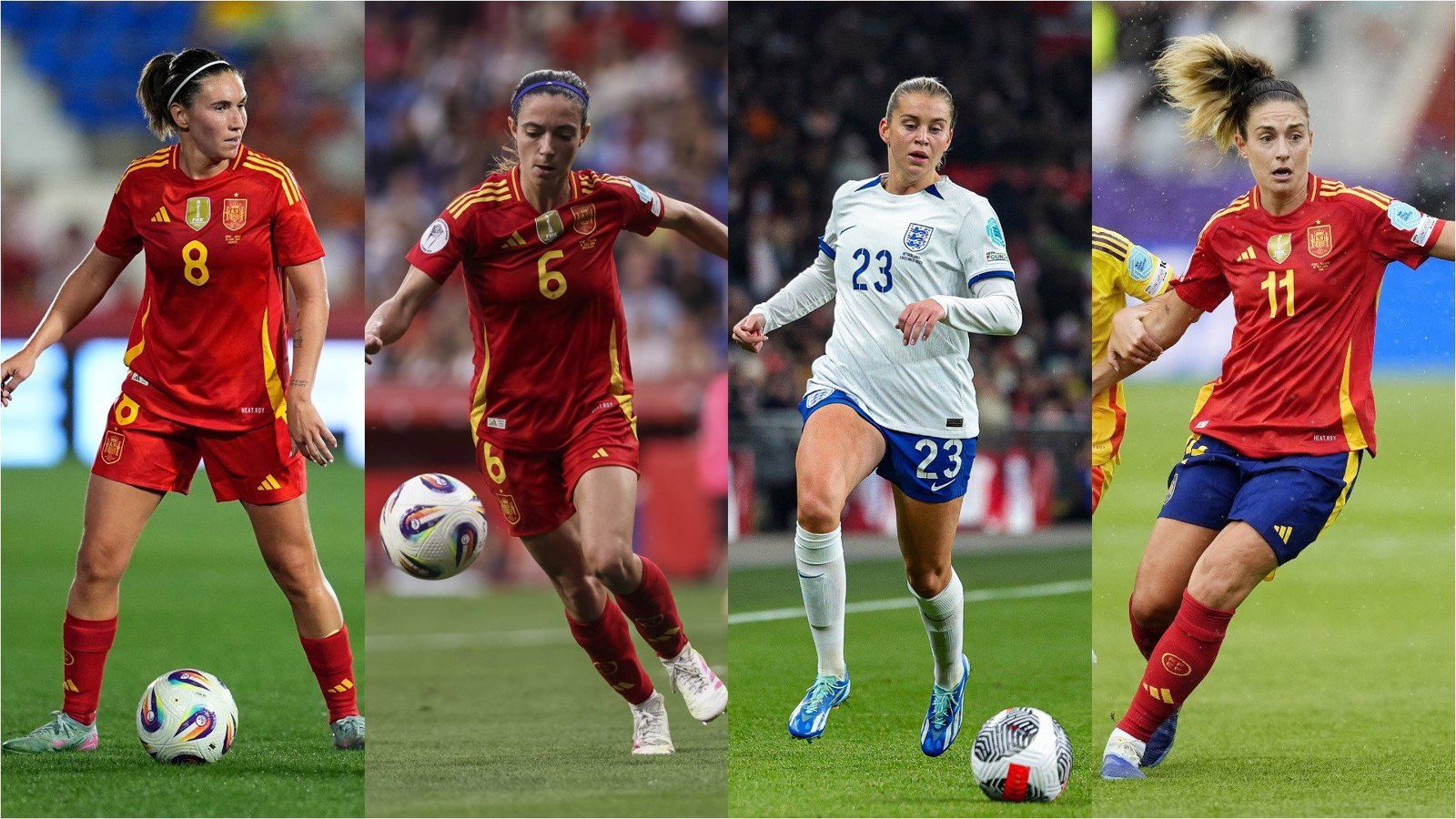 España e Inglaterra se enfrentan por el título europeo y el Balón de Oro en juego