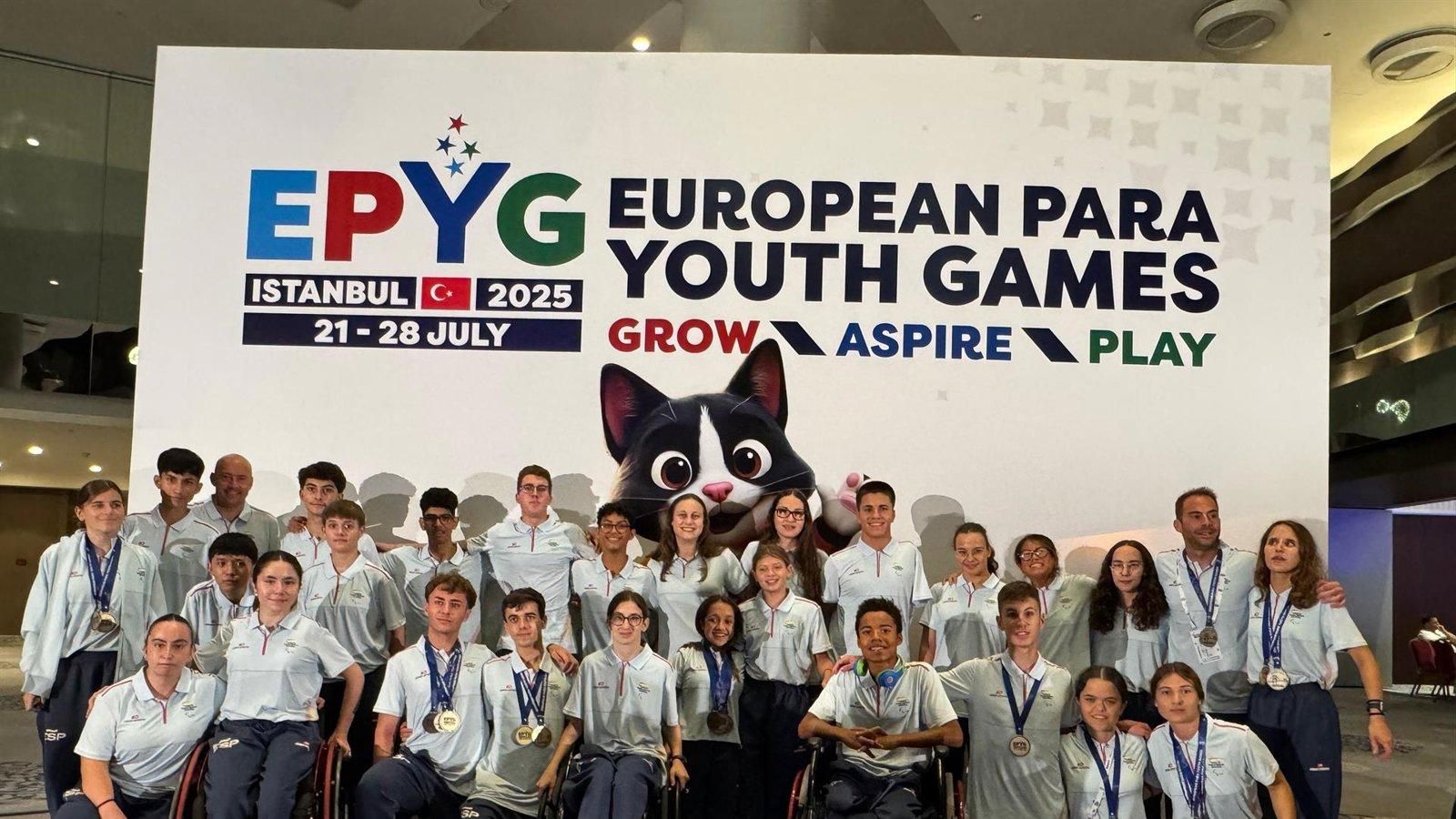 España cierra su participación en los Juegos Europeos de la Juventud Paralímpica con 53 medallas