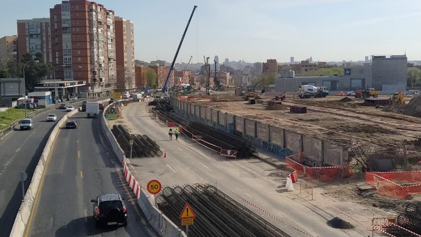 Nuevo desvío entre Padre Piquer y el enlace a la carretera de Boadilla por las obras en la A-5