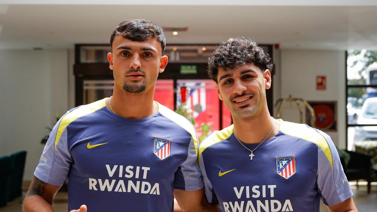 Marc Pubill y Johnny Cardoso se incorporan a la concentración del Atlético en Los Ángeles de San Rafael