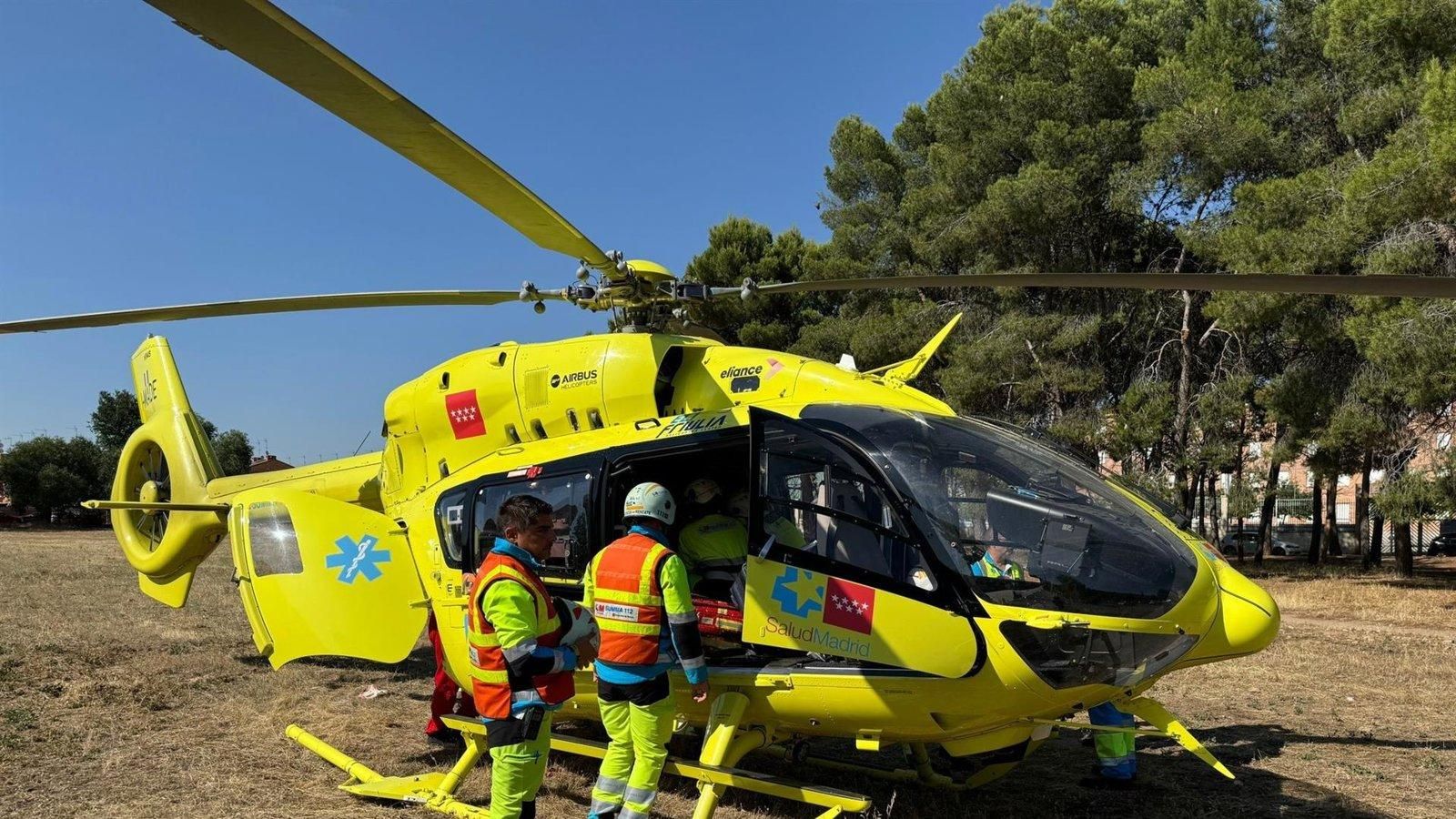 Herido grave un hombre atropellado por una furgoneta en la R-5 en Leganés