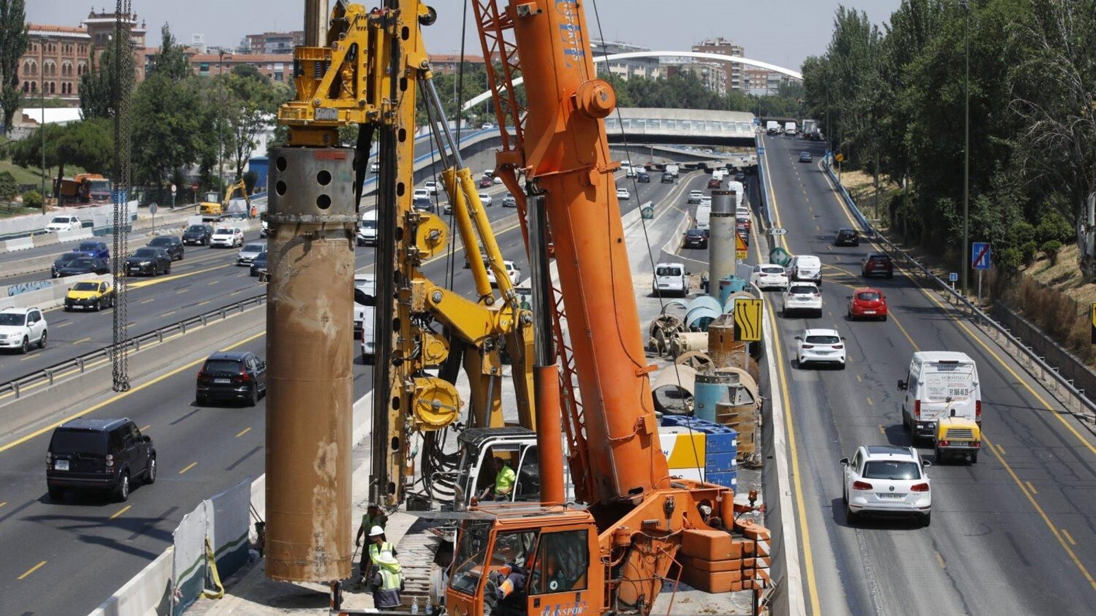 Reabre al tráfico el carril norte de la M-30 afectado por las obras del Parque Ventas