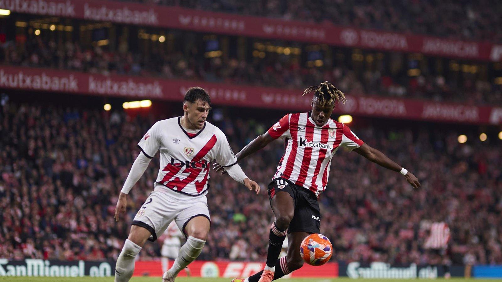 El Athletic Club y el Rayo Vallecano se enfrentan para mantener su buen inicio de temporada en San Mamés