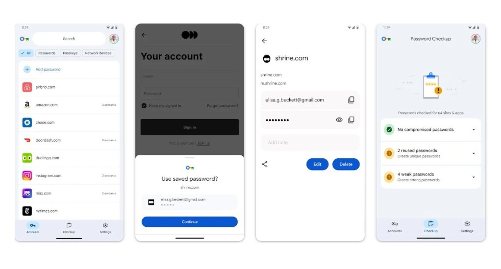 Google lanza un acceso directo a su gestor de contraseñas para los móviles Android