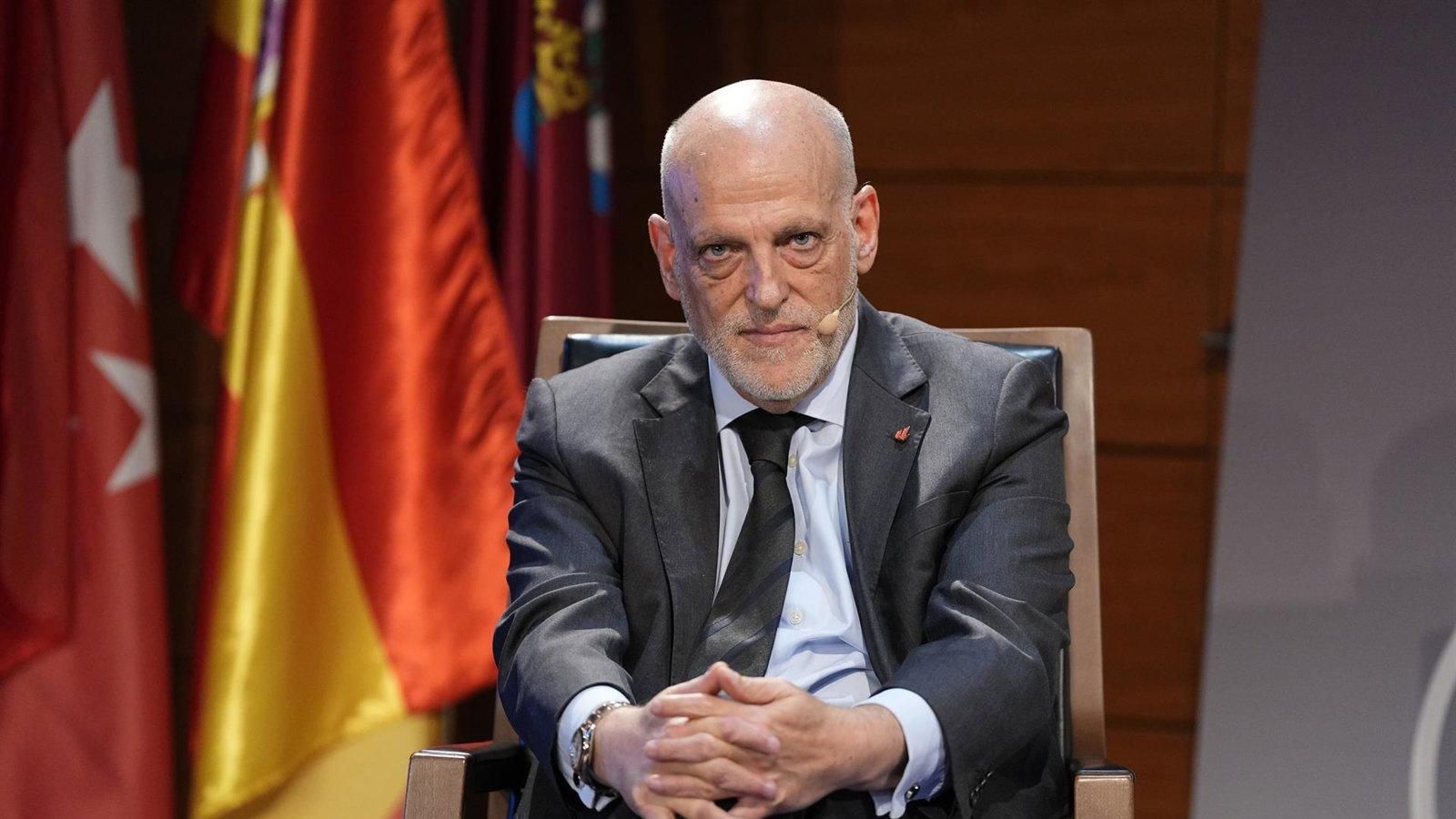 Tebas acusa al Real Madrid de pedir un aplazamiento tras retrasar su propia pretemporada