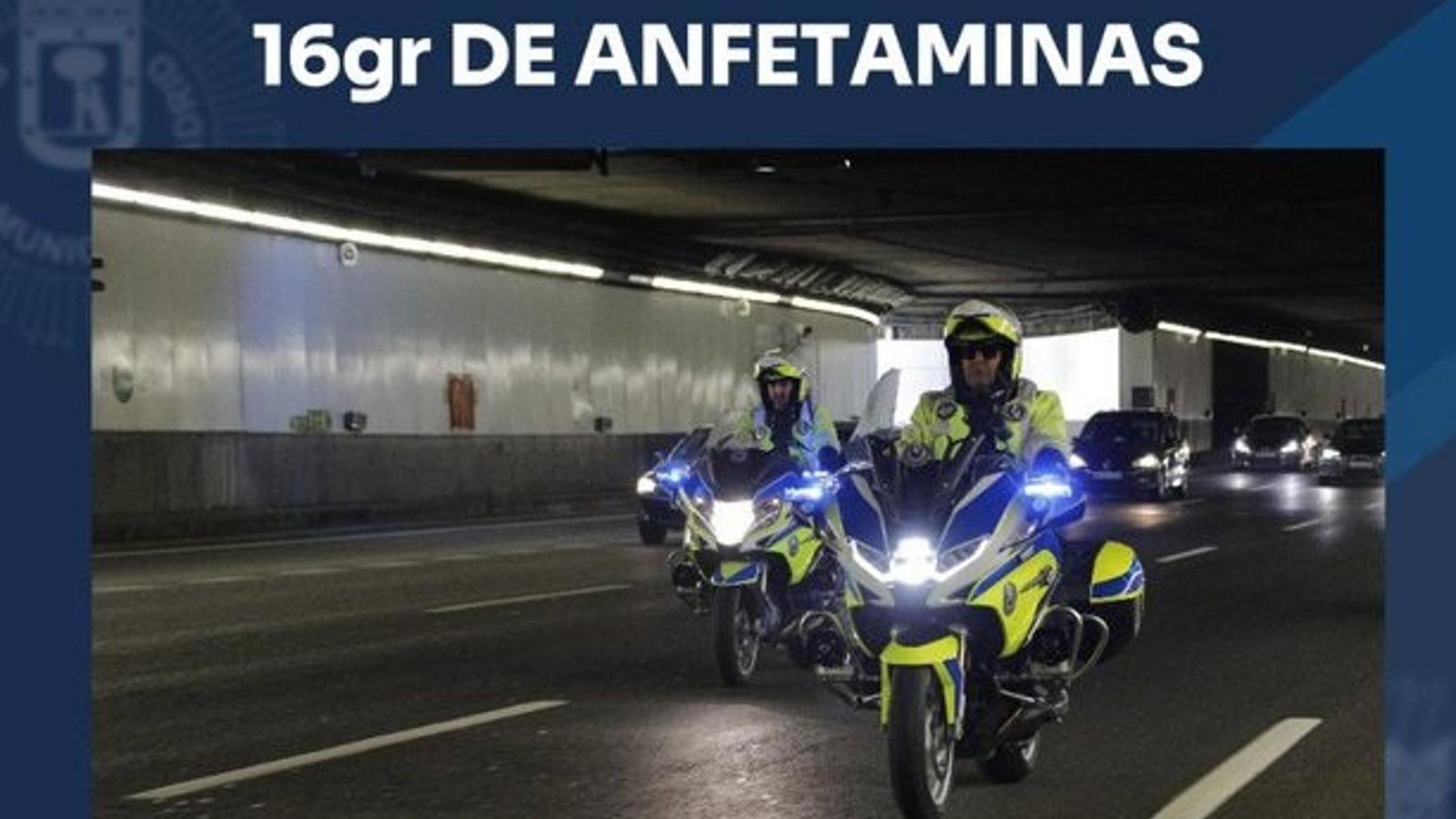 Arresto en la M-30: conductor con anfetaminas y positivo en drogas