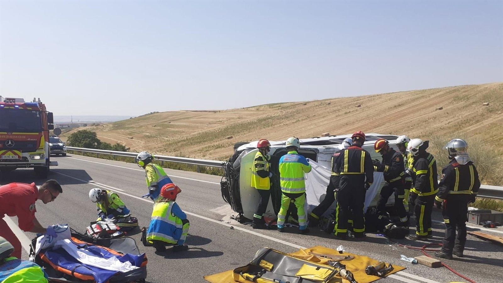 Una colisión frontal en Daganzo de Arriba deja a un joven de 19 años gravemente herido
