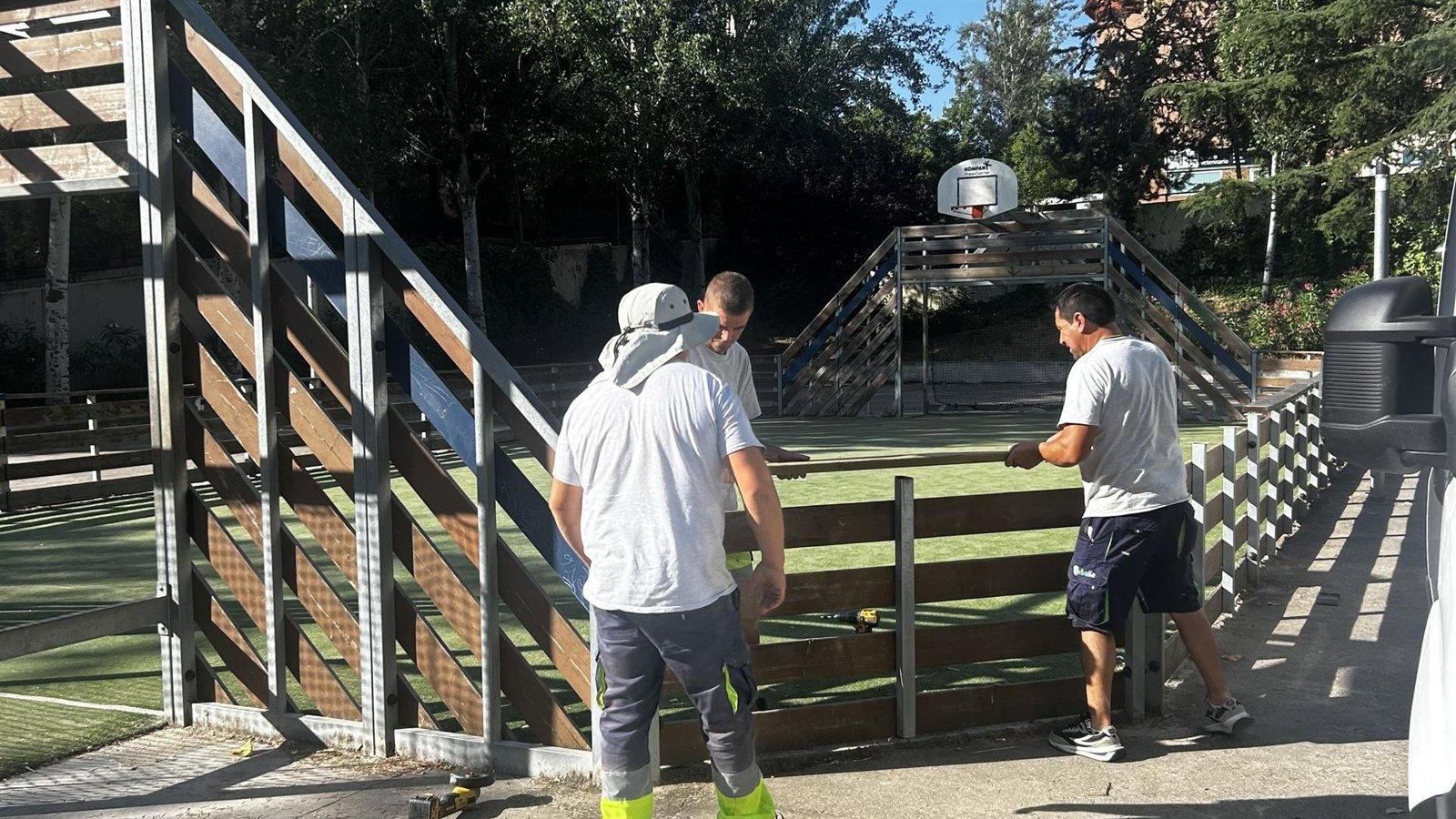 Tres Cantos intensifica el mantenimiento de parques y jardines en verano